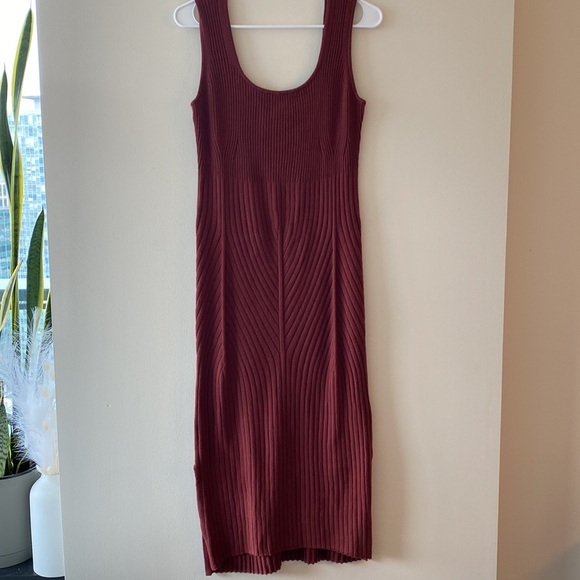 Anthropologie Colleen Ribbed Dress Sweater Cardigan Set - Picture 9 of 12